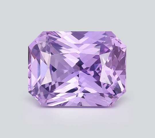 Radiant cut Purple Sapphire