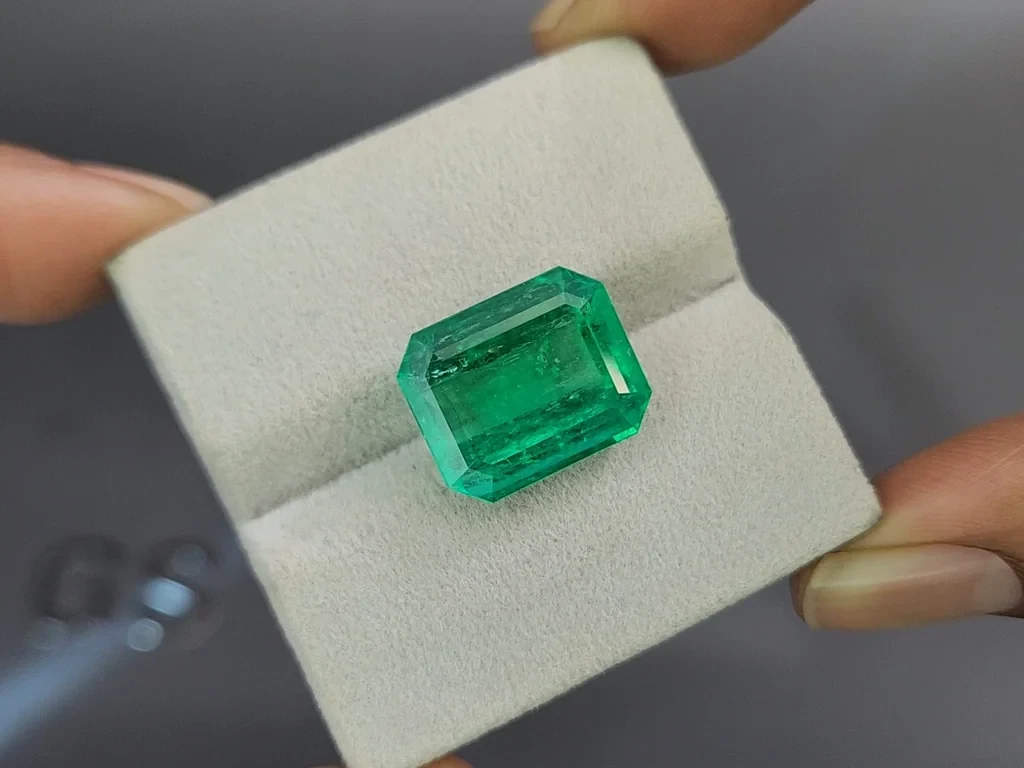 Emerald octagon cut 11.11 carats, Colombia Image №4