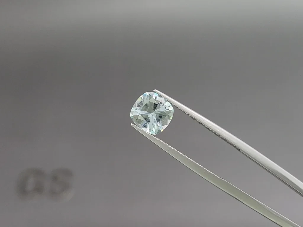Aquamarine cushion cut 1.51 carats, Madagascar  Image №3
