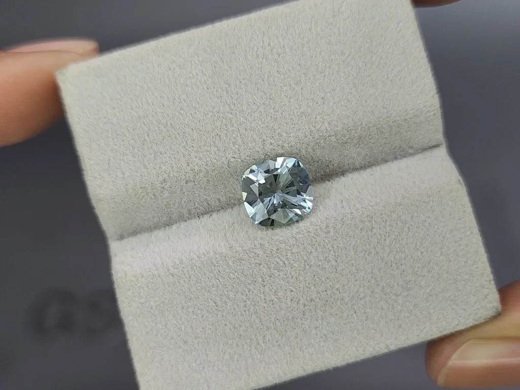 Aquamarine cushion cut 1.51 carats, Madagascar  Image №4