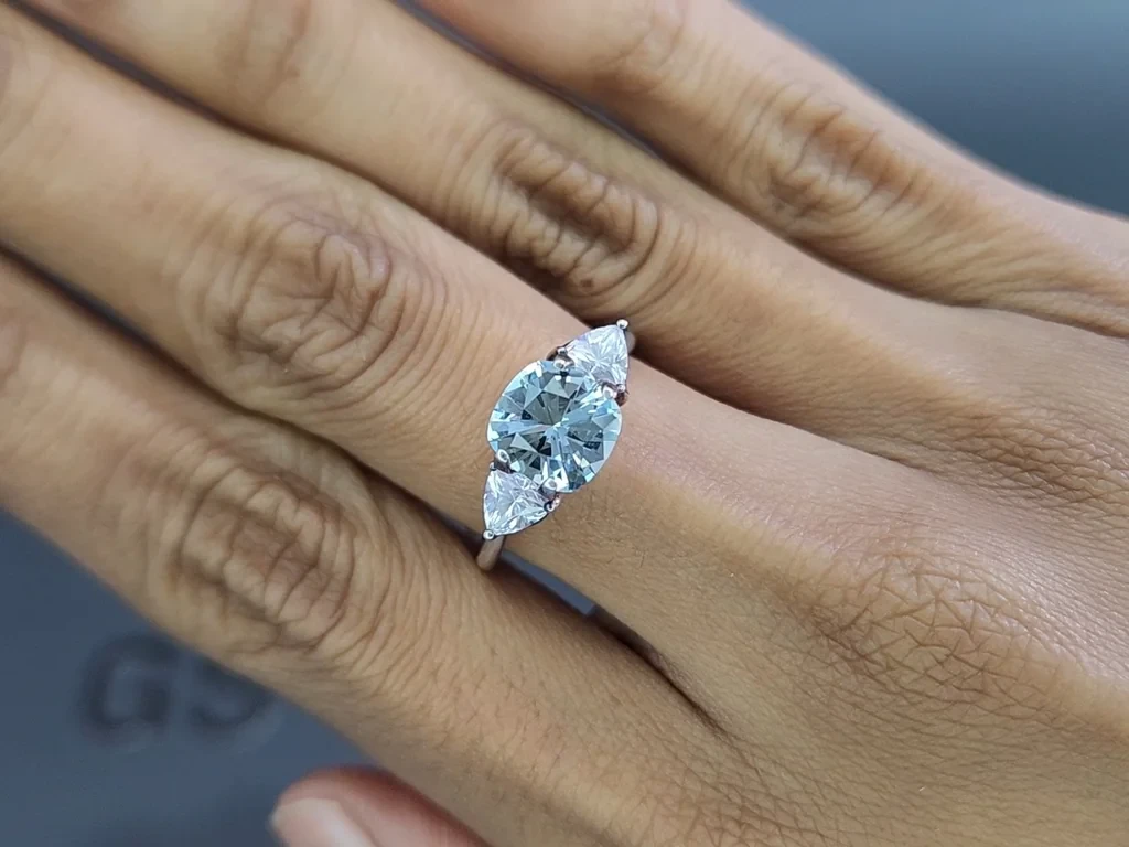 Aquamarine cushion cut 1.51 carats, Madagascar  Image №5