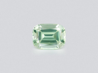Prasiolite (green quartz) a high-precision cushion cut 16,56 carats, Africa photo