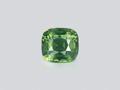 Green zircon cushion cut 6.33 carats, Tanzania  photo
