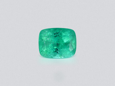 Neon-green Paraíba tourmaline cushion cut 16.01 carats, Brazil photo