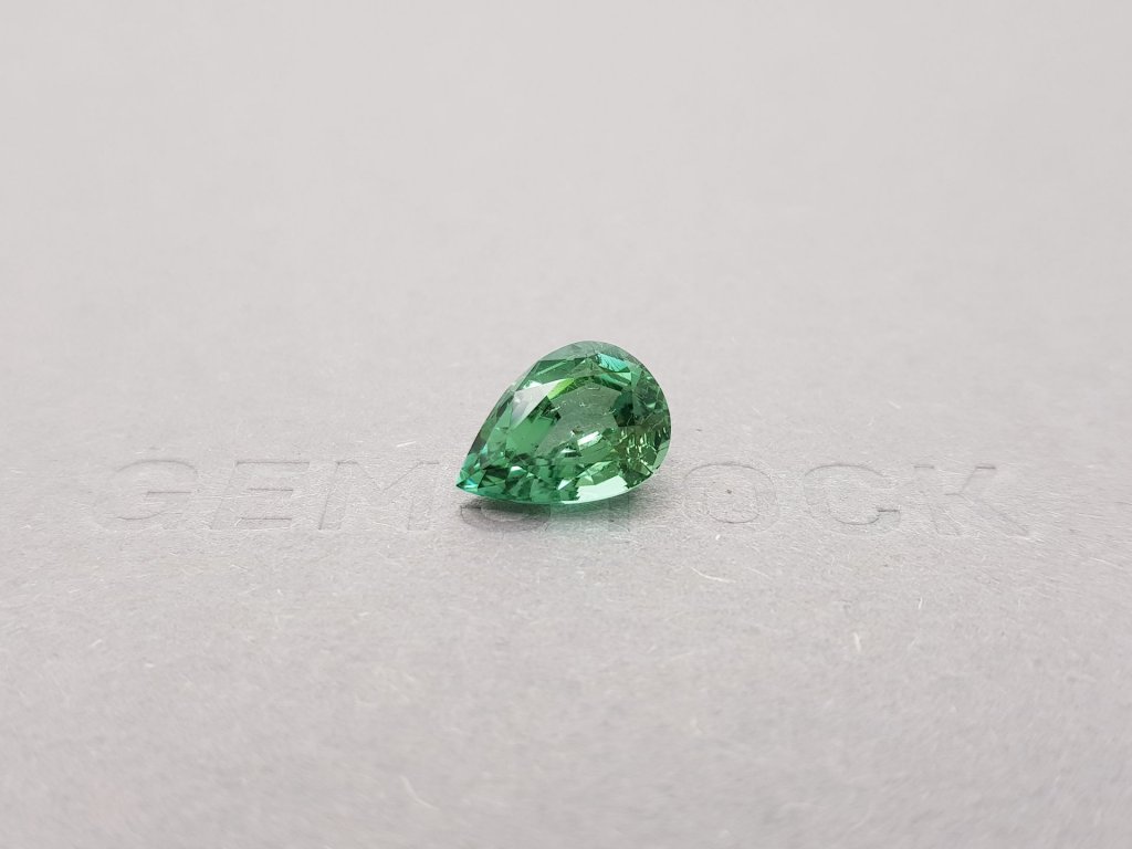 Blueish green pear cut tourmaline 3.97 ct Image №1