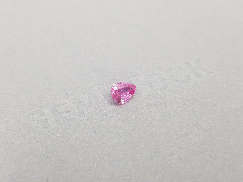 Unheated Padparadscha pear shape sapphire 0.89 ct, Madagascar Image №2