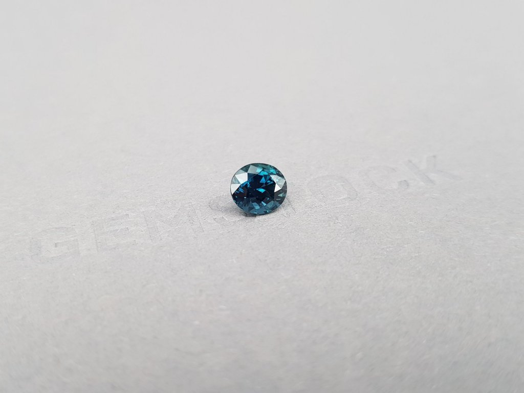 Unheated sapphire color Teal oval cut 1.37 ct, Madagascar, Image №2