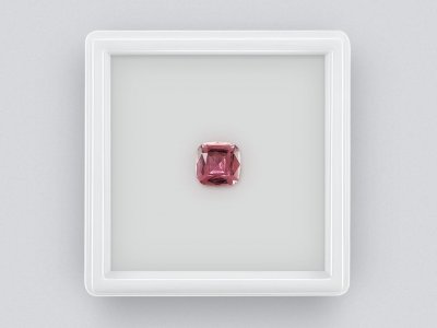 Pink tourmaline from Africa in cushion cut 1.22 carats photo