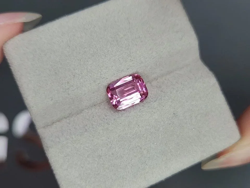 Mahenge pink spinel in cushion cut 1.99 carats, Tanzania Image №4