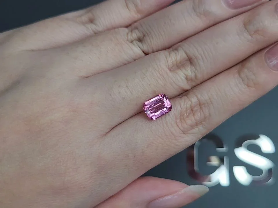 Mahenge pink spinel in cushion cut 1.99 carats, Tanzania Image №2