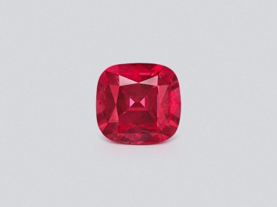 Red-pink Mahenge spinel in cushion cut 4.67 carats, Tanzania photo