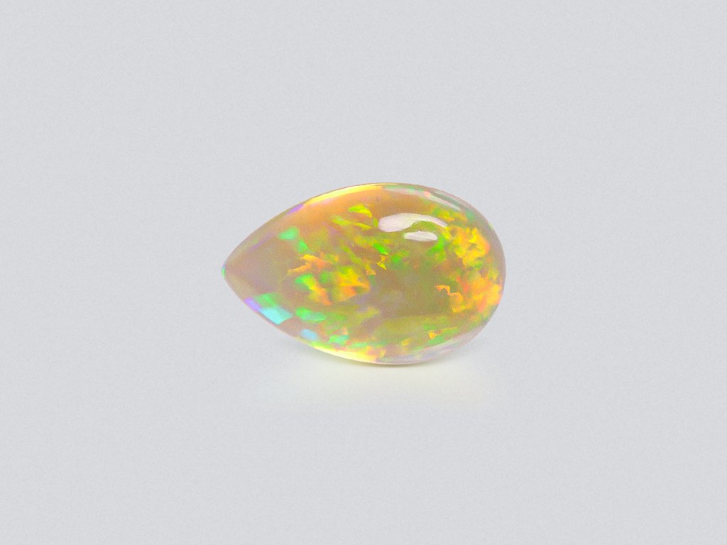 Large black opal cabochon cut 19.35 carats, Ethiopia Image №1