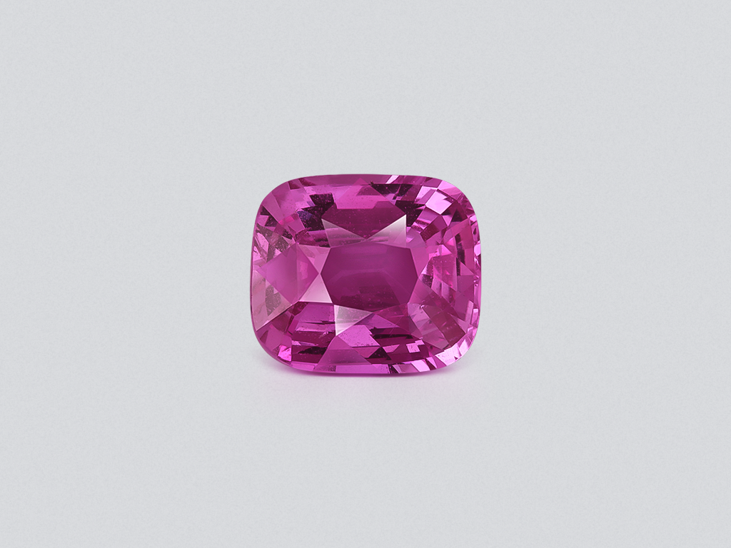 Unheated sapphire Vivid Pink cushion cut 7.01 carats, Sri Lanka   Image №1