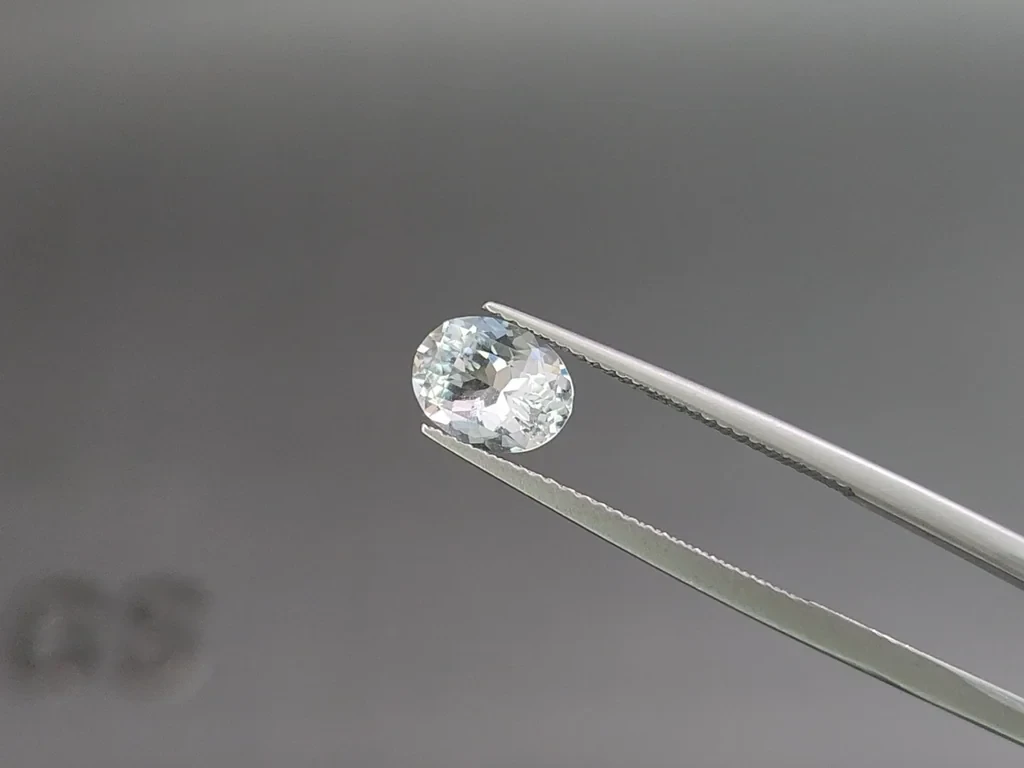 Aquamarine oval cut 1.41 carats, Madagascar  Image №3