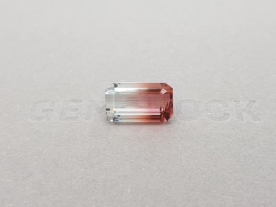 Octagon cut polychrome tourmaline 8.49 ct photo