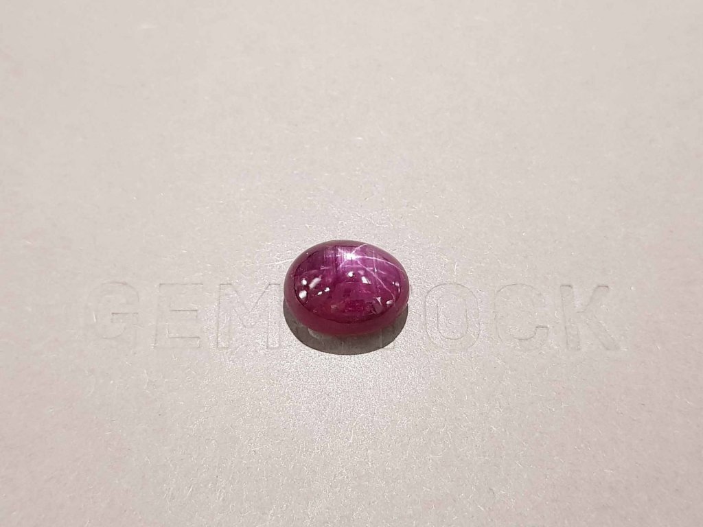 Natural star ruby in cabochon cut 7.90 ct, Burma Image №2