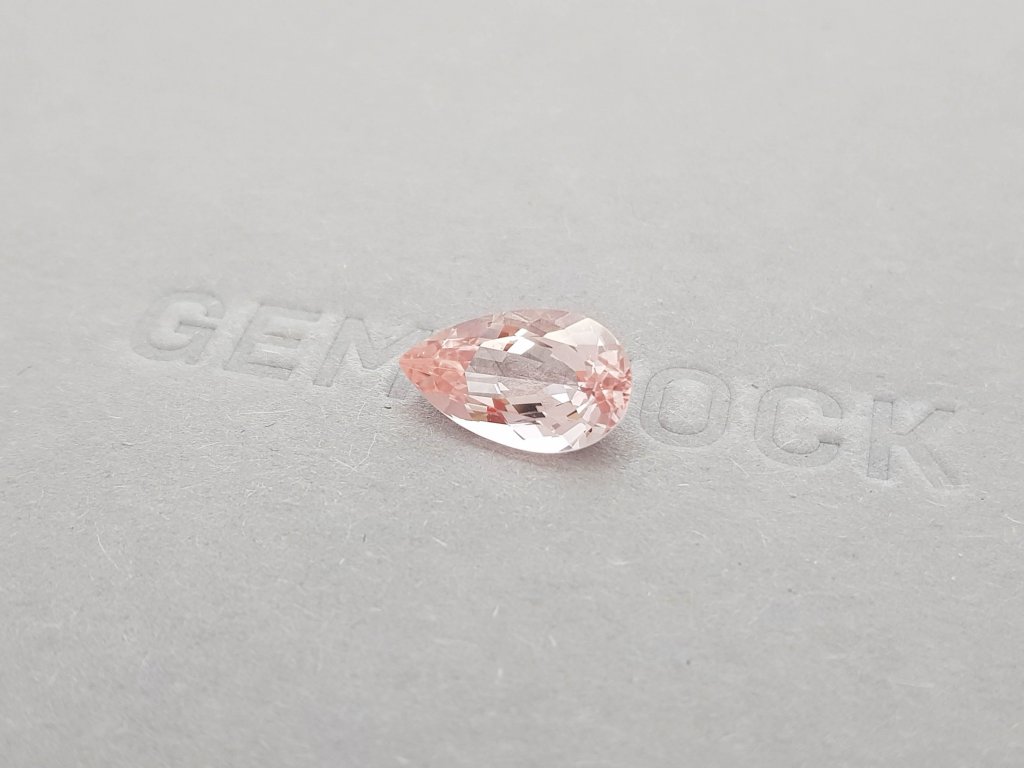 Pink pear cut morganite 3.54 ct Image №3