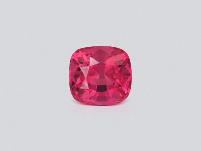 Vivid pink Mahenge spinel in cushion cut 0.82 carats, Tanzania photo