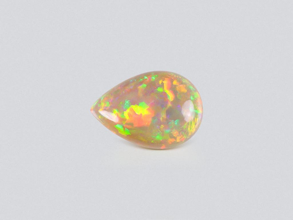 Black opal cabochon cut 11.56 carats, Ethiopia Image №1