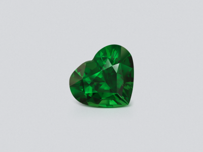 Garnet tsavorite Vivid Green heart shape 1.02 carats, Tanzania  photo