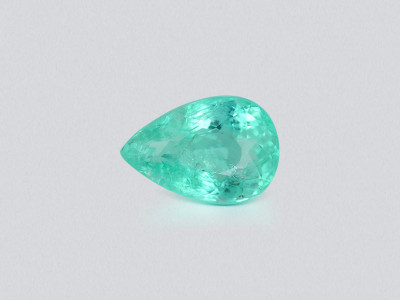 Neon blue Paraiba tourmaline in pear cut 2.78 carats, Mozambique photo