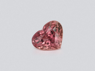 Unheated sapphire Padparadscha heart shape 1.00 carats, Sri Lanka  photo