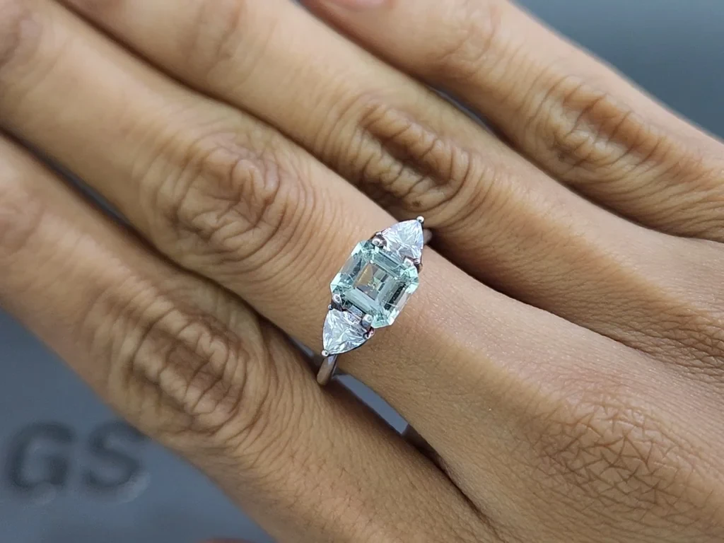 Aquamarine octagon cut 1.36 carats, Madagascar  Image №5