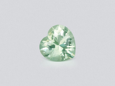 Prasiolite (green quartz)  a high precision heart shape 7.88 carats, Africa photo