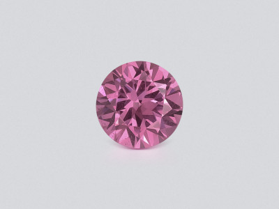 Rhodolite garnet round cut 0.73 carats, Madagascar photo
