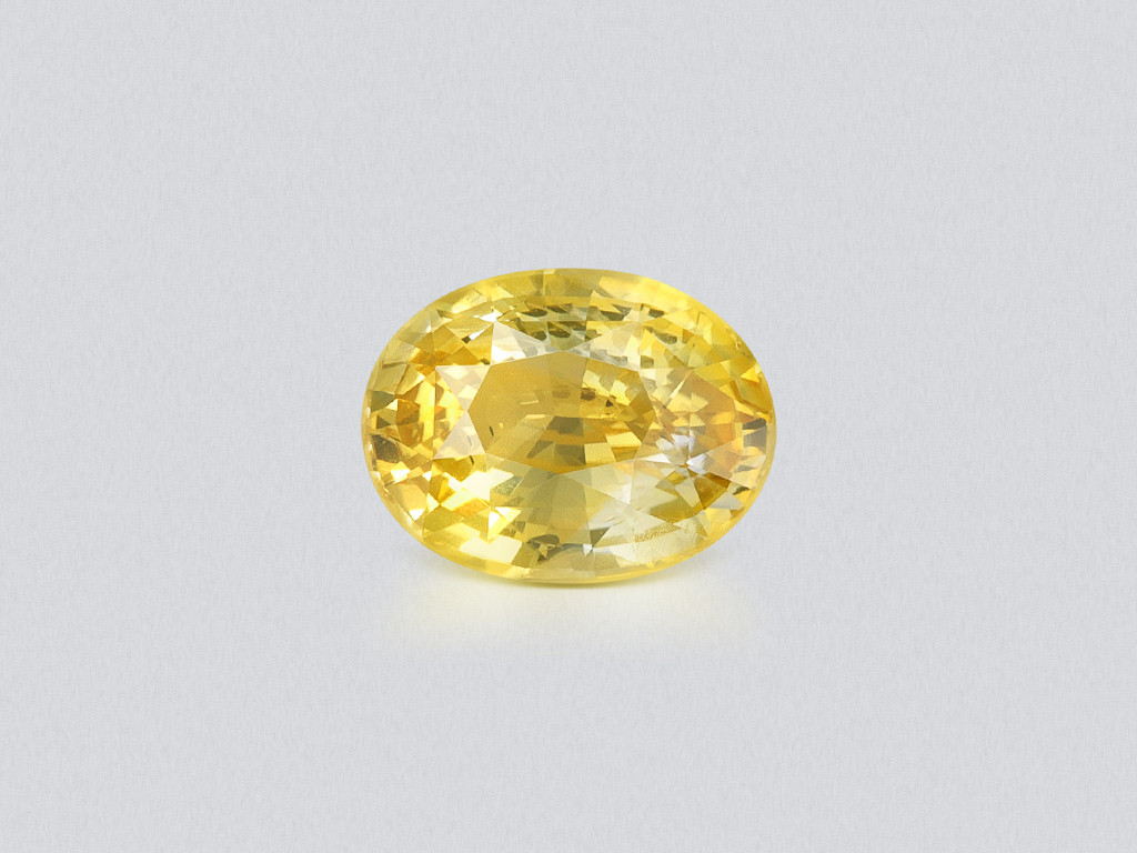 Sapphire Vivid yellow oval cut 1.73 carats, Sri Lanka Image №1