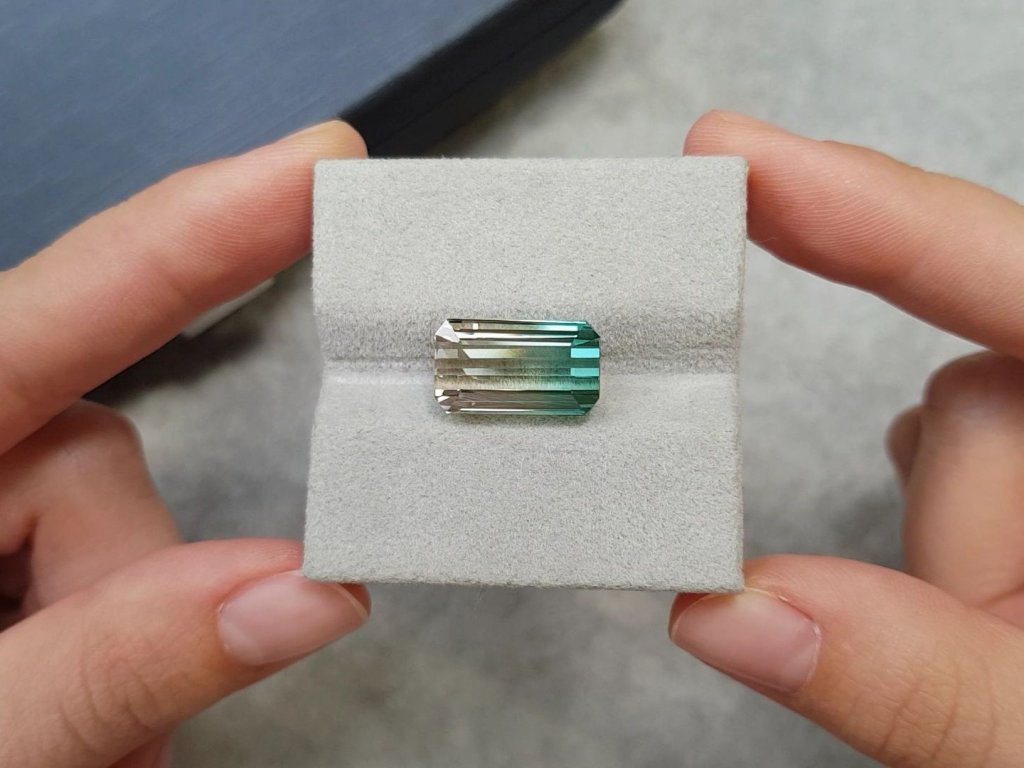 Octagon cut polychrome tourmaline 10.30 ct Image №2