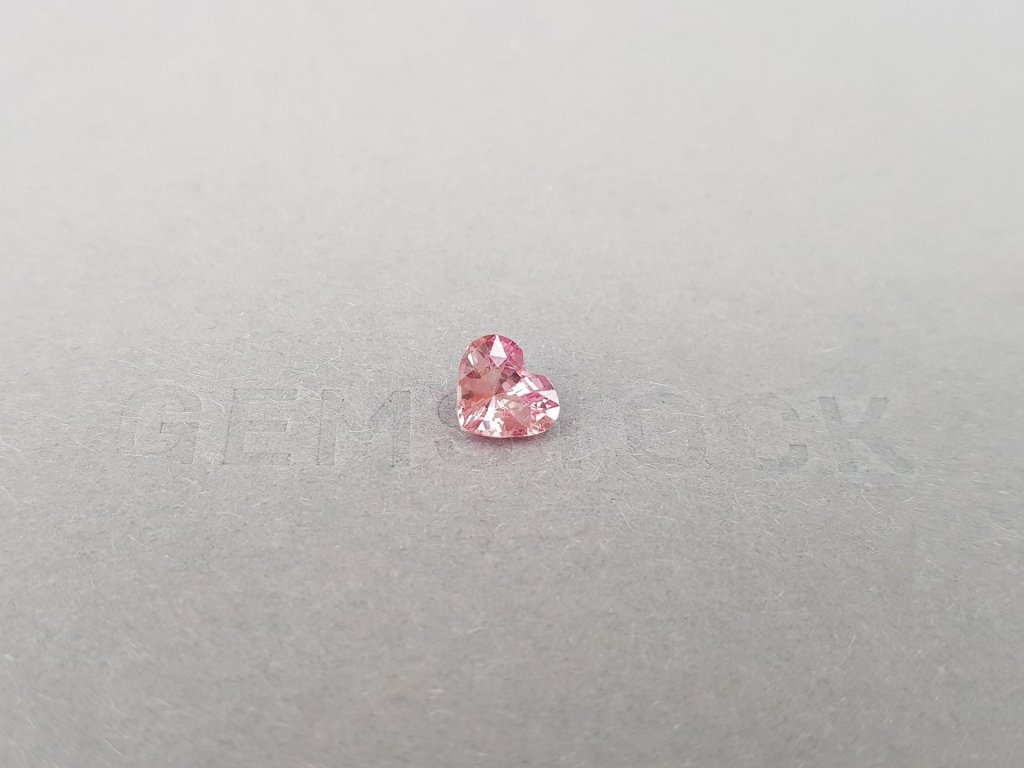 Untreated Padparadscha sapphire in heart shape 1.20 ct, Madagascar Image №1