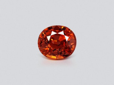 Deep orange oval cut spessartine 5.56 carats  photo