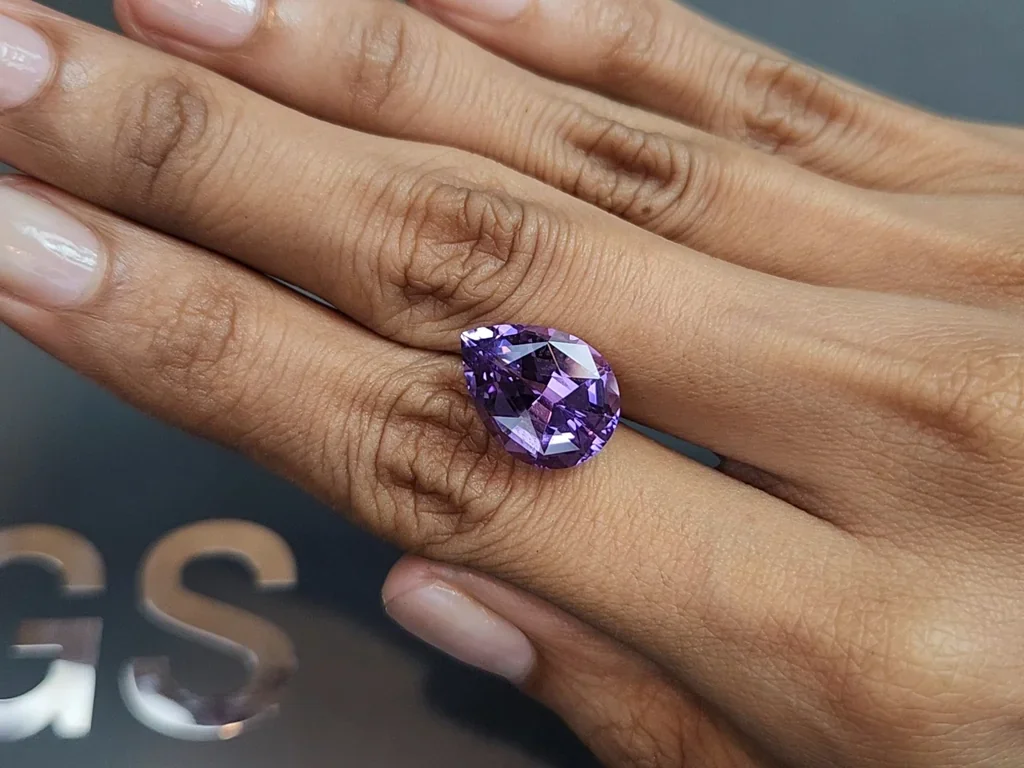 Amethyst in a high precision pear cut 5.00-7.00 carats, Brazil Image №2