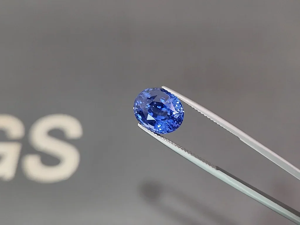 Unheated sapphire Cornflower Blue oval cut 9.03 carats, Sri Lanka Image №3