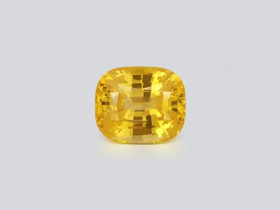 Unique unheated Golden Yellow sapphire in cushion cut 49.90 carats, Sri Lanka photo