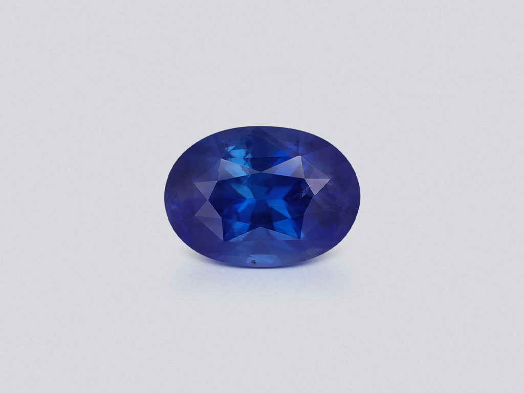 Unheated sapphire Cornflower Blue oval cut 4.18 carats, Sri Lanka Image №1