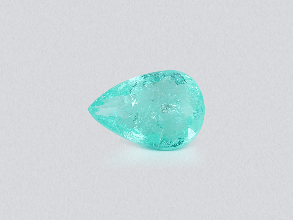 Neon Blue Paraiba tourmaline in pear cut 2.26 carats, Mozambique Image №1