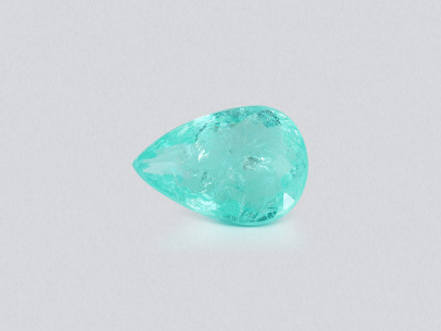Neon Blue Paraiba tourmaline in pear cut 2.26 carats, Mozambique photo