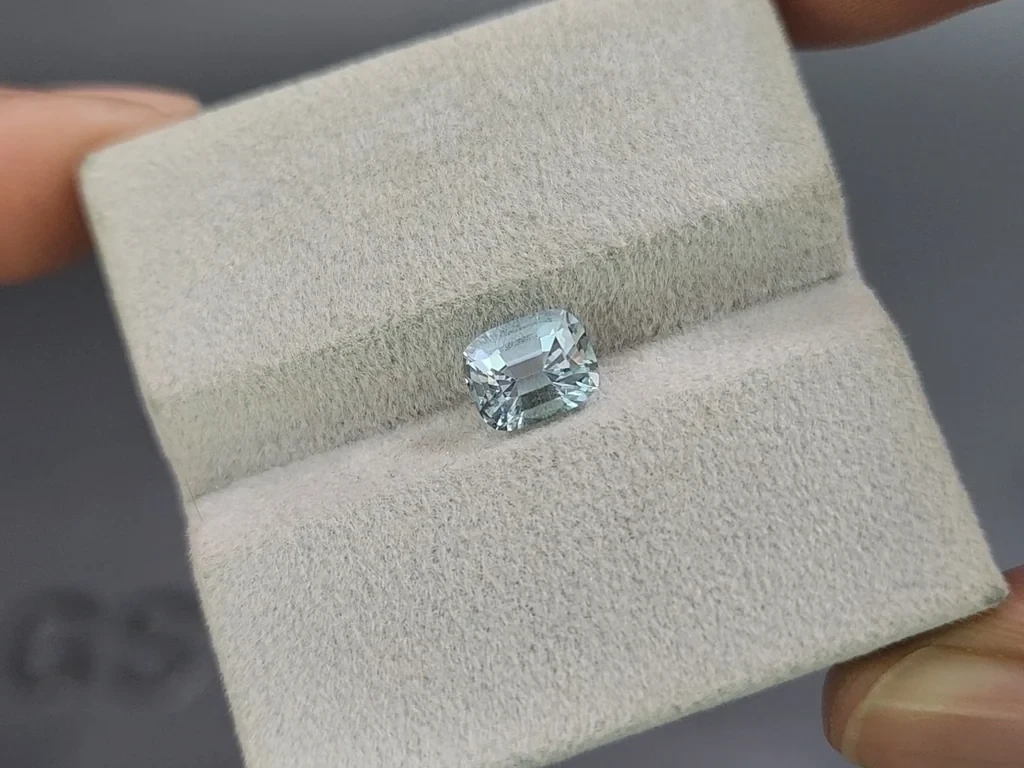 Aquamarine cushion cut 1.19 carats, Madagascar  Image №4
