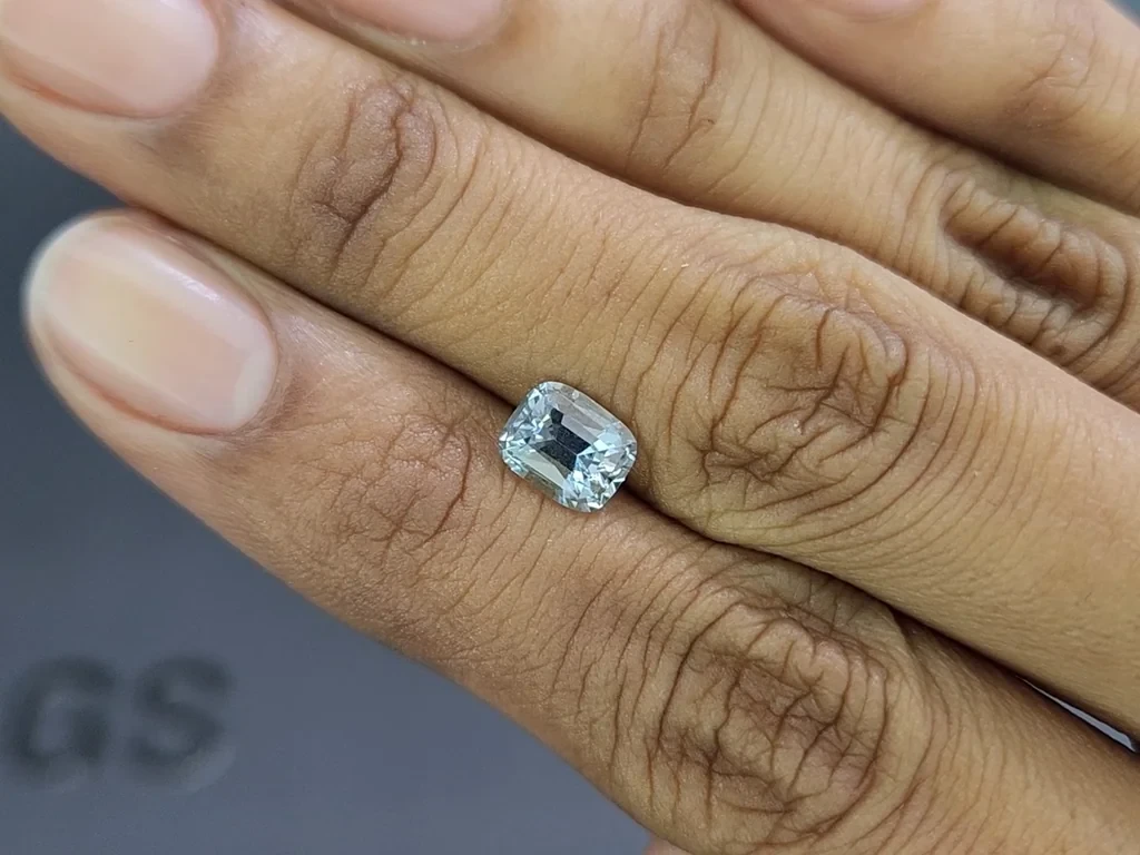Aquamarine cushion cut 1.19 carats, Madagascar  Image №2