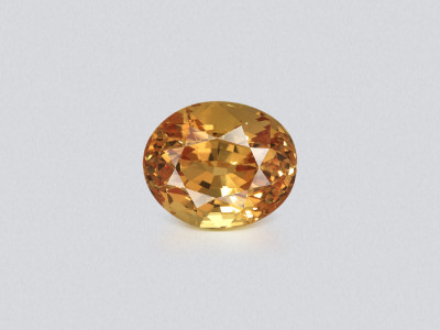 Unheated orange sapphire oval cut 2.51 carats, Sri Lanka photo