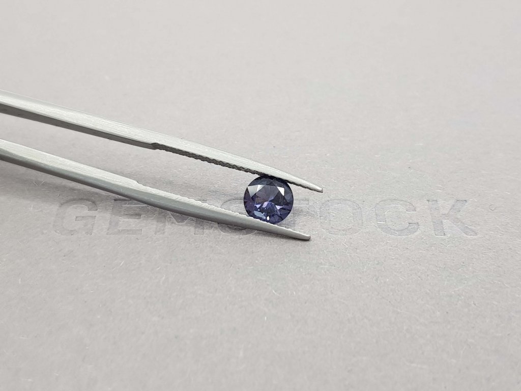 Gray spinel round cut 0.64 ct, Burma Image №4