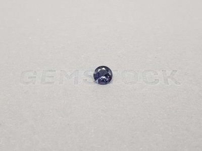 Gray spinel round cut 0.64 ct, Burma photo