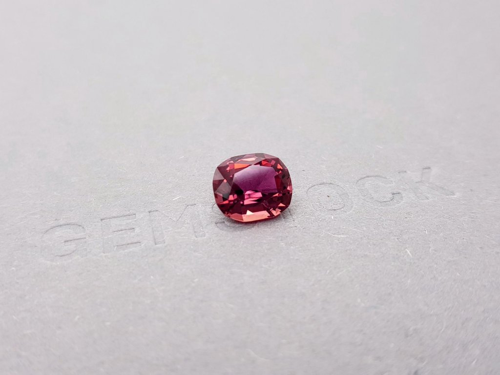 Intense red-pink cushion cut tourmaline 2.70 ct Image №2