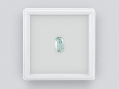 Cushion cut light blue tourmaline 0.98 ct photo