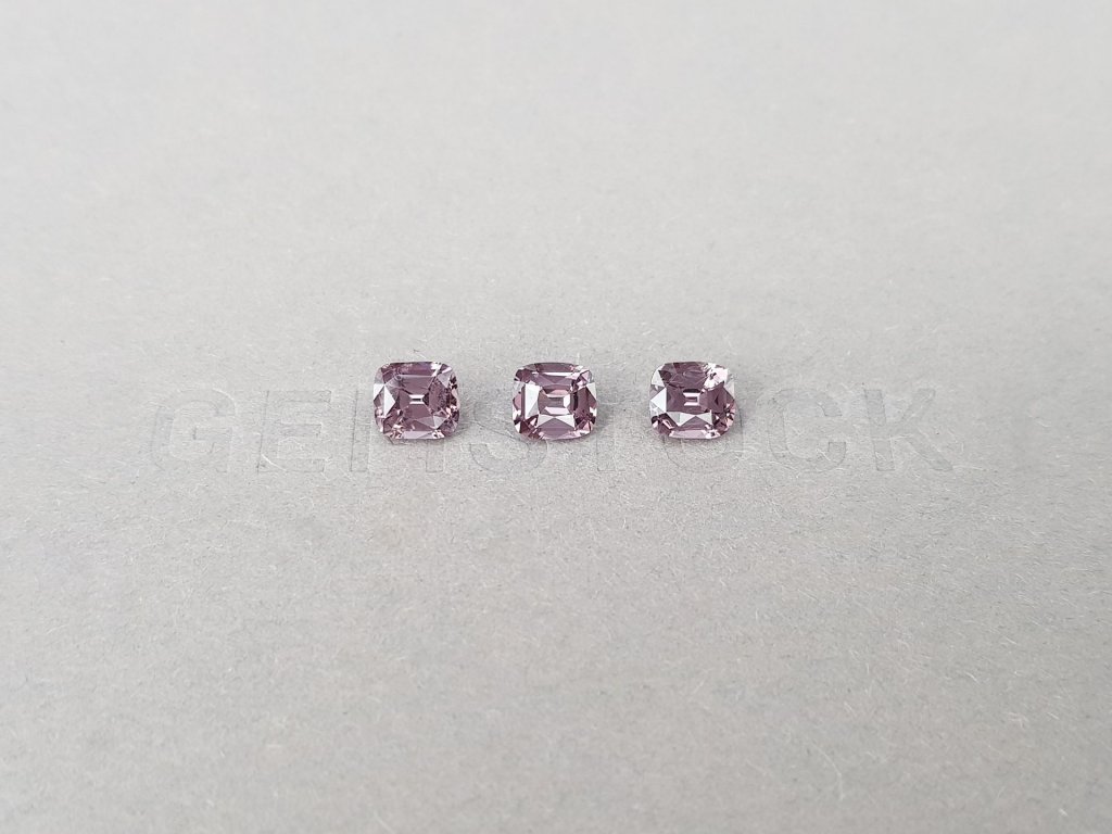 Set of cushion-cut purple spinels 2.17 ct, Burma Image №1