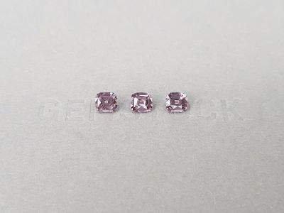 Set of cushion-cut purple spinels 2.17 ct, Burma photo