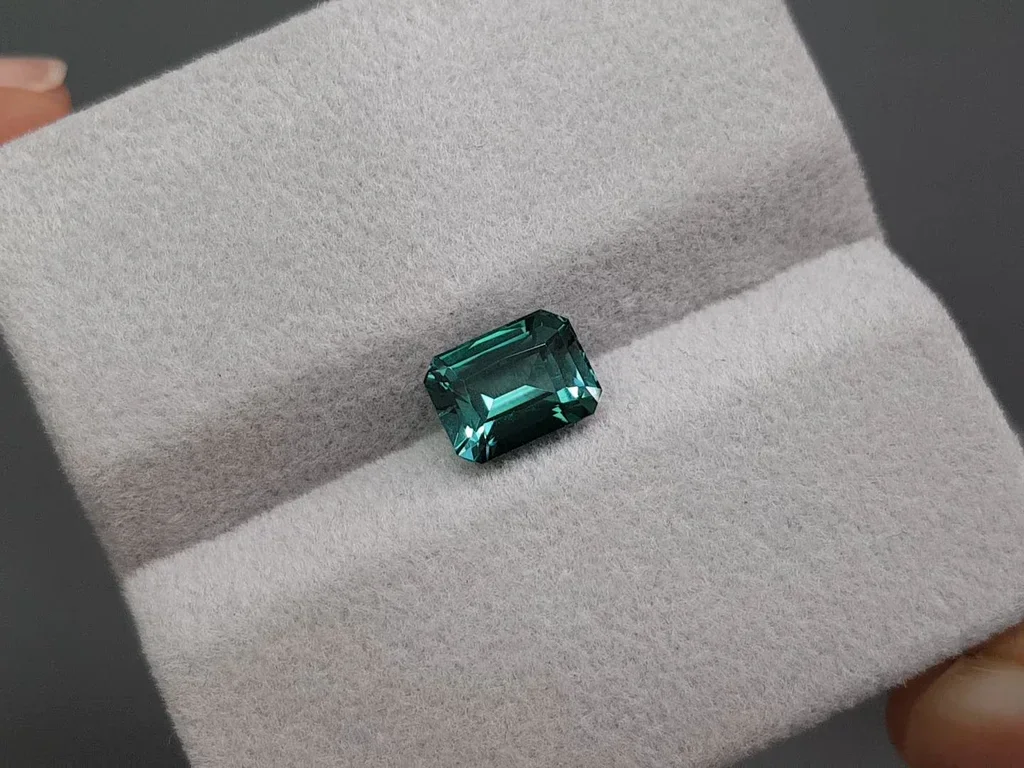 Lagoon blue tourmaline in octagon cut 1.82 carats Image №4