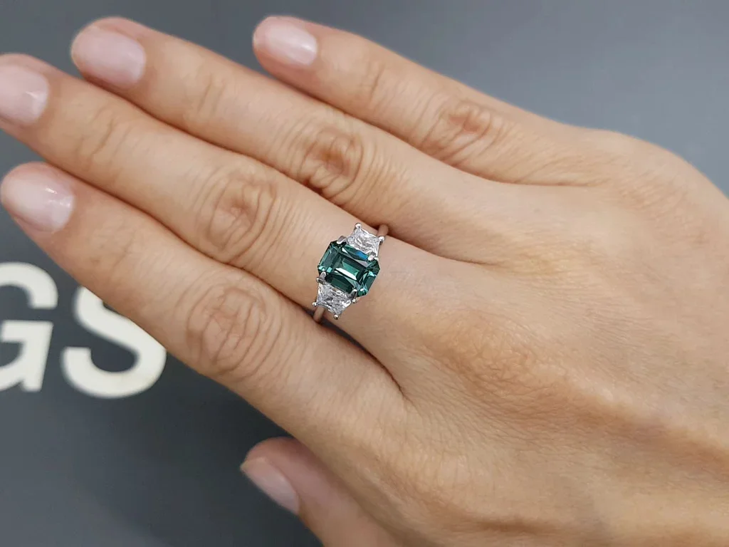 Lagoon blue tourmaline in octagon cut 1.82 carats Image №5